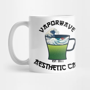 Vaporwave Aesthetic Great Wave Off Kanagawa Cafe Coffee Tea Mug